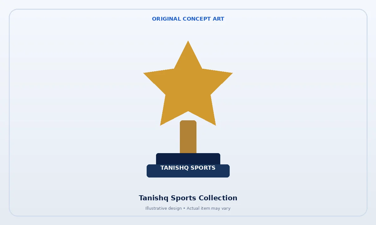 Three golden cricket champion trophies with ruby red bases